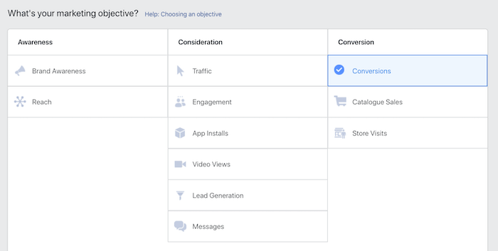 Conversion objective